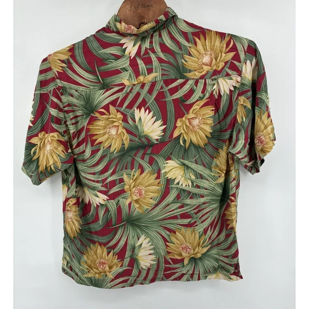 Lot Of 2 VNTG Tommy Bahama Shirt XL 100% Silk Floral All Over Print Hawaiian - Picture 3 of 10